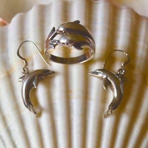 ‼️SOLD‼️🐬925 Silver Dolphin Set🐬